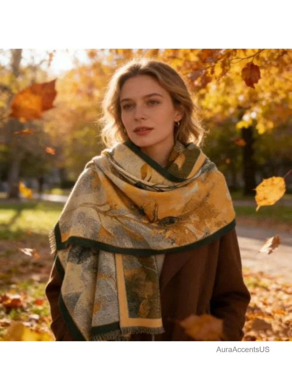 Oversized Reversible Pashmina Shawl Wrap Scarf Polyester